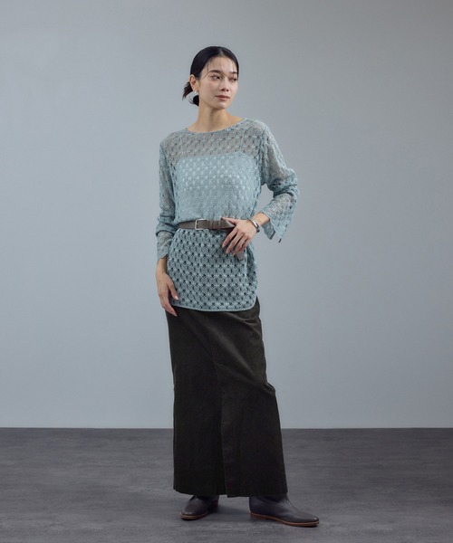 セール】【WEB限定】オーガニックコットンコーデュロイナロースカート