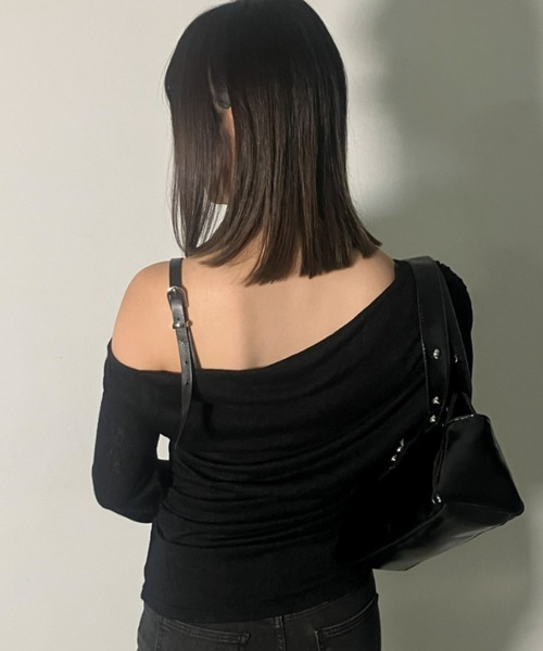 A'GEM/9 × .kom 『.KOM/ドットケーオーエム』 Belted Off-Shoulder