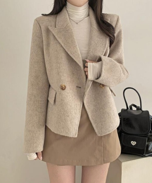 セール】ショートコート【韓国ファッション】（その他アウター