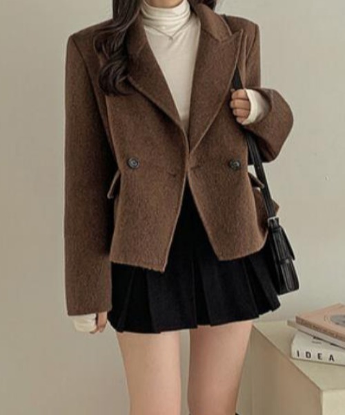 セール】ショートコート【韓国ファッション】（その他アウター