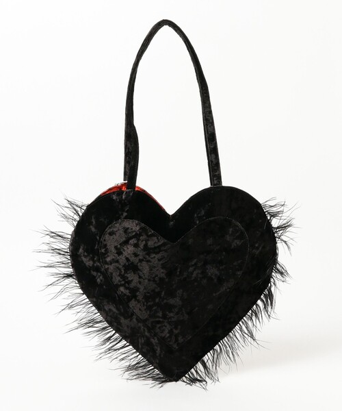 HEY!MrsROSE（ヘイミセスローズ）の「HEY! Mrs ROSE / アルミニウム ハート トート（トートバッグ・レディース・ミント/ブラック・ONE SIZE）」の4枚目の写真