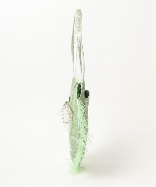 HEY!MrsROSE（ヘイミセスローズ）の「HEY! Mrs ROSE / アルミニウム ハート トート（トートバッグ・レディース・ミント/ブラック・ONE SIZE）」の7枚目の写真