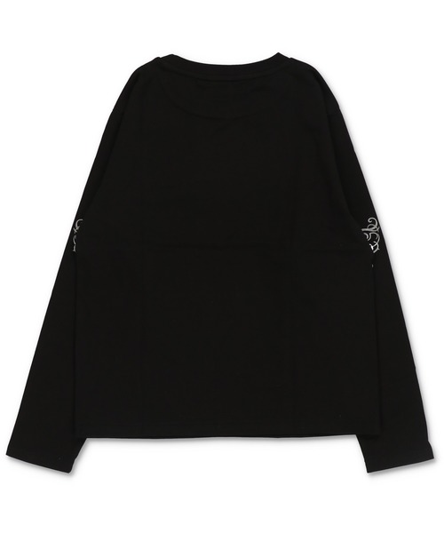 SPINNS(スピンズ)の「短丈ロングスリーブTシャツ/トライバルデザイン/ロンT/ショート丈(Tシャツ/カットソー・メンズ・ブラック/ホワイト・ONESIZE)」の17枚目の写真
