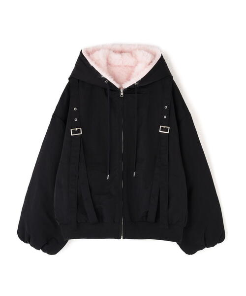 ROYAL FLASH(ロイヤルフラッシュ)の「MITSUKI/ミツキ/REVERSIBLE FUR BLOUSON(ブルゾン・レディース・ブラック/カーキ・F)」の3枚目の写真