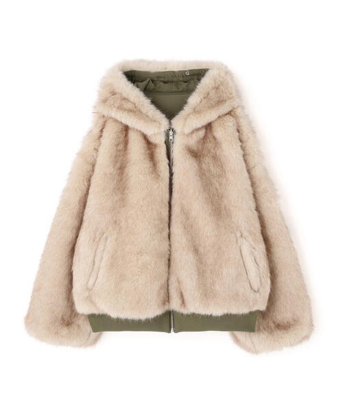 ROYAL FLASH(ロイヤルフラッシュ)の「MITSUKI/ミツキ/REVERSIBLE FUR BLOUSON(ブルゾン・レディース・ブラック/カーキ・F)」の20枚目の写真