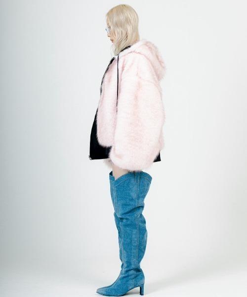 ROYAL FLASH(ロイヤルフラッシュ)の「MITSUKI/ミツキ/REVERSIBLE FUR BLOUSON(ブルゾン・レディース・ブラック/カーキ・F)」の8枚目の写真