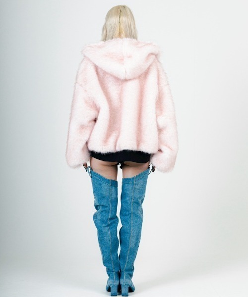 ROYAL FLASH(ロイヤルフラッシュ)の「MITSUKI/ミツキ/REVERSIBLE FUR BLOUSON(ブルゾン・レディース・ブラック/カーキ・F)」の9枚目の写真