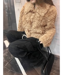 Nu（ニュー）の「【Nu】ショート丈ボリュームファーコート（その他アウター）」