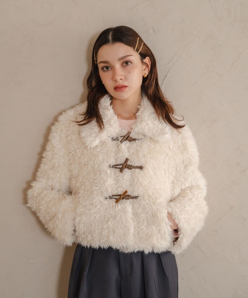 セール】【Nu】ショート丈ボリュームファーコート（その他アウター