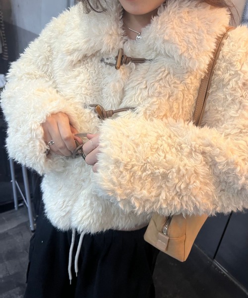 セール】【Nu】ショート丈ボリュームファーコート（その他アウター