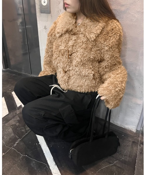 Nu】ショート丈ボリュームファーコート（その他アウター）｜Nu（ニュー