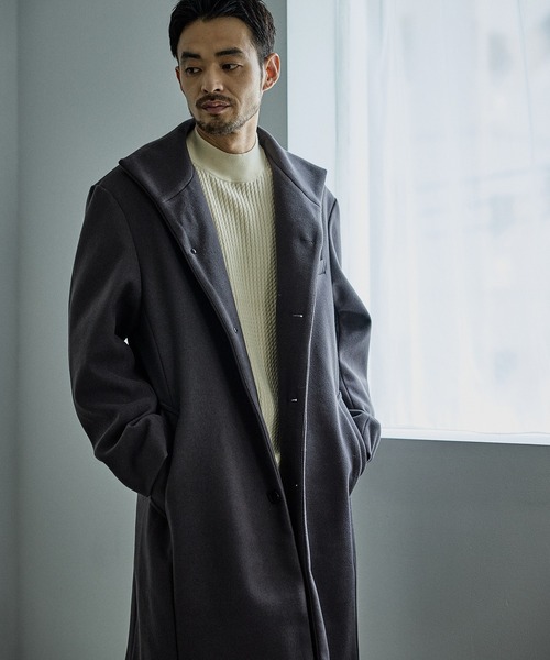 JUN STANDARD PICKS(ジュンスタンダードピックス)の「前身ケーブルモックネックニット(ニット/セーター・メンズ・オフホワイト/ブルー系その他4/ブラック・LL/L/M/S)」の11枚目の写真