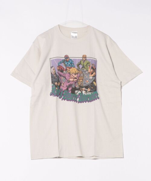 Rendez-Vous(ランデヴー)の「【 ジョジョの奇妙な冒険 】 プリントTシャツ 25W10(Tシャツ/カットソー・レディース・ブルー/オフホワイト/パープル/グレー/ホワイト/ライトグレー/ライトブルー/ストーン/アイボリー/ライトグリーン・LARGE/X-LARGE)」の4枚目の写真