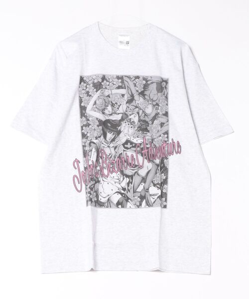 Rendez-Vous(ランデヴー)の「【 ジョジョの奇妙な冒険 】 プリントTシャツ 25W10(Tシャツ/カットソー・レディース・ブルー/オフホワイト/パープル/グレー/ホワイト/ライトグレー/ライトブルー/ストーン/アイボリー/ライトグリーン・LARGE/X-LARGE)」の5枚目の写真
