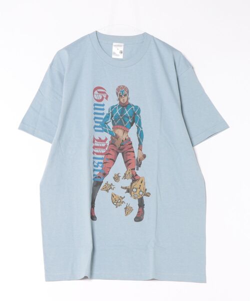 Rendez-Vous(ランデヴー)の「【 ジョジョの奇妙な冒険 】 プリントTシャツ 25W10(Tシャツ/カットソー・レディース・ブルー/オフホワイト/パープル/グレー/ホワイト/ライトグレー/ライトブルー/ストーン/アイボリー/ライトグリーン・LARGE/X-LARGE)」の8枚目の写真