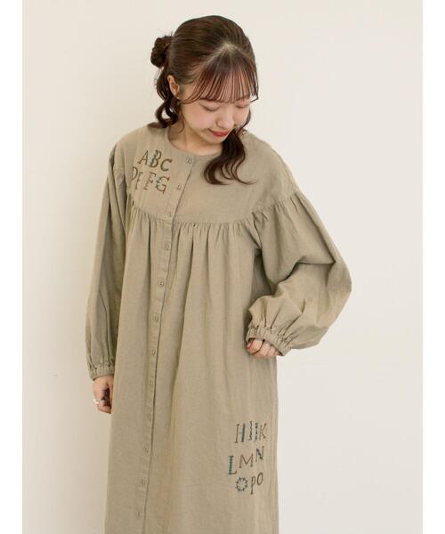 セール】【マカベアリス×Samansa Mos2】刺繍ワンピース《S/Mサイズ