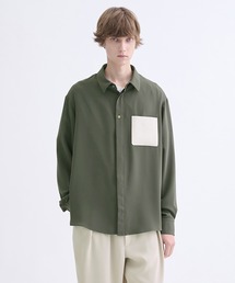 【CULLNI】別注 Leather Pocket L/S Shirts