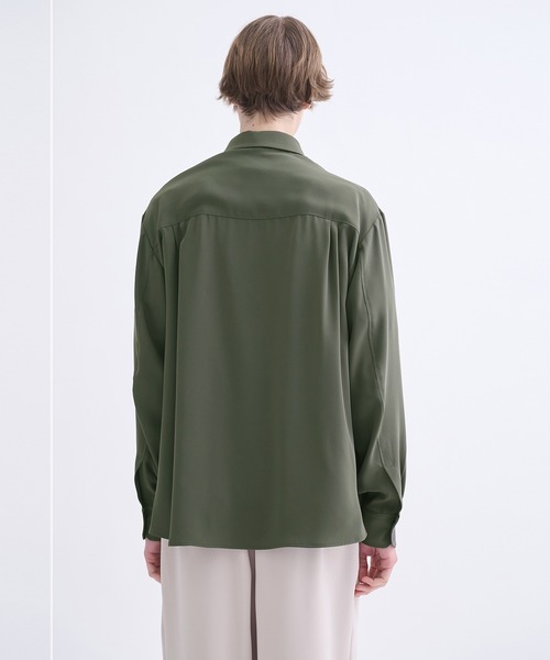 CULLNI（クルニ）の「【CULLNI】別注 Leather Pocket L/S Shirts（シャツ/ブラウス・メンズ・カーキ・2/1）」の3枚目の写真