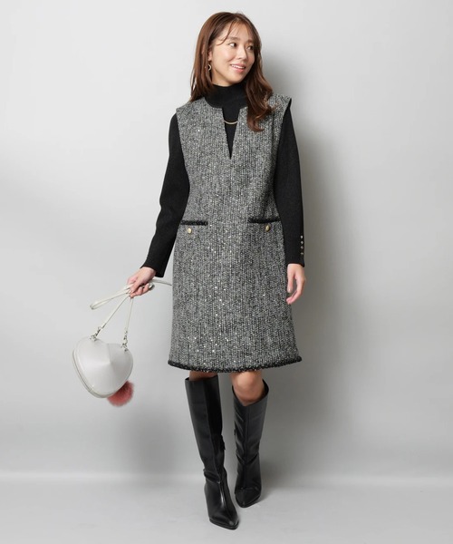 【美品】JUSGLITTY♡アイビープリントワンピース JUSGLITTY♡アイビープリントワンピース