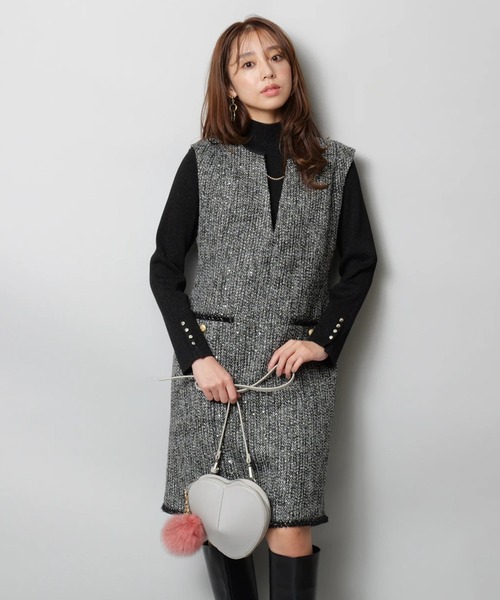 ツイードジャンスカ（ワンピース）｜JUSGLITTY（ジャスグリッティー