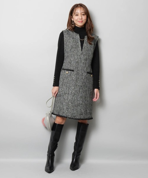 ツイードジャンスカ（ワンピース）｜JUSGLITTY（ジャスグリッティー