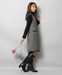 JUSGLITTY（ジャスグリッティー）の「ツイードジャンスカ（ワンピース