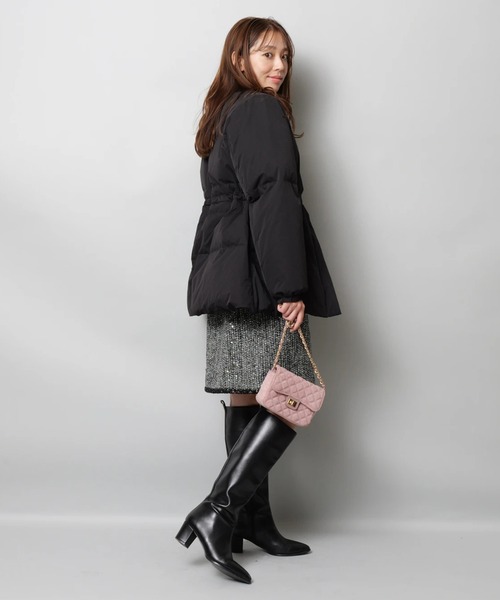 JUSGLITTY（ジャスグリッティー）の「ツイードジャンスカ（ワンピース・レディース・ブラックミックス・0/1/2）」の12枚目の写真