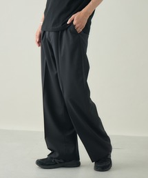 kuros'（クロス）の「【kuros'オリジナル】ウールタックワイドパンツ　ウール100％（スラックス）」