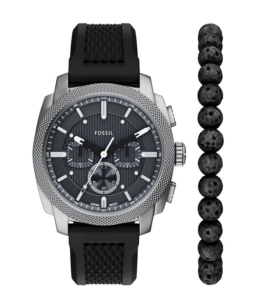 FOSSIL(フォッシル)の「フォッシル 腕時計 メンズ アナログ シリコン FS6145SET(アナログ腕時計・メンズ・ブラック・FREE)」の1枚目の写真