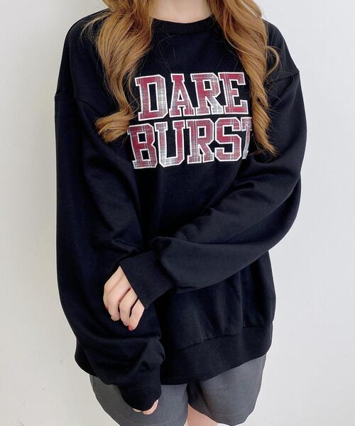 INGNI(イング)の「アソート柄貼付ロゴスウェットチュニック(スウェット・レディース・ベージュ系その他4/ブラック系/ブラック系その他3/ベージュ系その他3・M)」の5枚目の写真