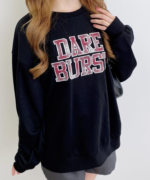 INGNI(イング)の「アソート柄貼付ロゴスウェットチュニック(スウェット・レディース・ベージュ系その他4/ブラック系/ブラック系その他3/ベージュ系その他3・M)」の12枚目の写真