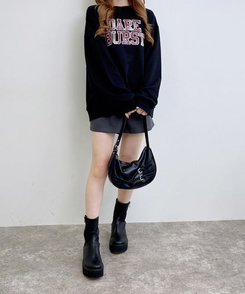 INGNI(イング)の「アソート柄貼付ロゴスウェットチュニック(スウェット・レディース・ベージュ系その他4/ブラック系/ブラック系その他3/ベージュ系その他3・M)」の16枚目の写真