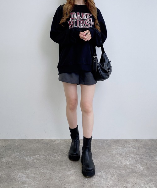 INGNI(イング)の「アソート柄貼付ロゴスウェットチュニック(スウェット・レディース・ベージュ系その他4/ブラック系/ブラック系その他3/ベージュ系その他3・M)」の17枚目の写真