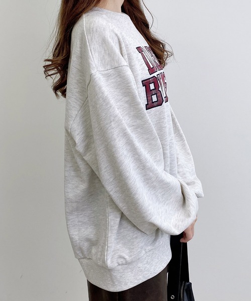 INGNI(イング)の「アソート柄貼付ロゴスウェットチュニック(スウェット・レディース・ベージュ系その他4/ブラック系/ブラック系その他3/ベージュ系その他3・M)」の20枚目の写真