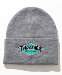 THRASHER（スラッシャー）の「【THRASHER/スラッシャー】ダイヤロゴ リブニットワッチ（ニットキャップ/ビーニー）」