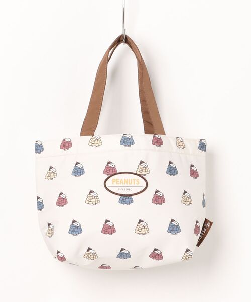 SNOOPY(スヌーピー)の「PEANUTS/ピーナッツ ほっこりウィンターシリーズ トートバッグ(トートバッグ・レディース・アイボリー/チャコールグレー・ONE SIZE)」の1枚目の写真