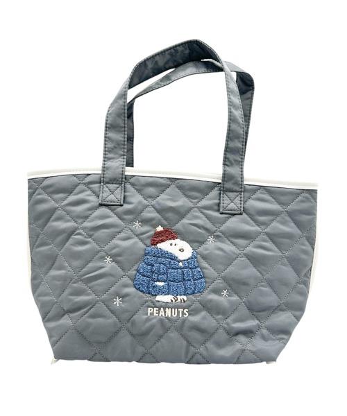 SNOOPY(スヌーピー)の「PEANUTS/ピーナッツ ほっこりウィンターシリーズ トートバッグ(トートバッグ・レディース・アイボリー/チャコールグレー・ONE SIZE)」の8枚目の写真