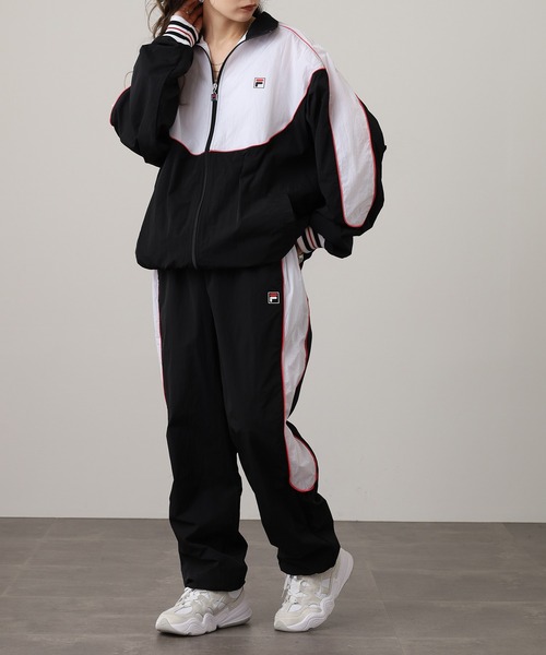 FILA(フィラ)の「FILA LINE TRACK PANTS NYLON フィラ ナイロン トラックパンツ(その他パンツ・レディース・ブラック/ブルー/ライトグリーン・XL/L/M)」の22枚目の写真