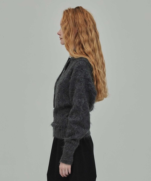 【新品未使用】HarunobuMurata IRENA モヘアニット HARUNOBUMURATA/ハルノブムラタ】IRENA/ボウタイシャギーニットプル