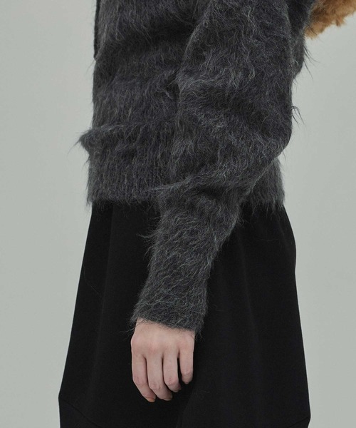 HARUNOBUMURATA/ハルノブムラタ】IRENA/ボウタイシャギーニットプル