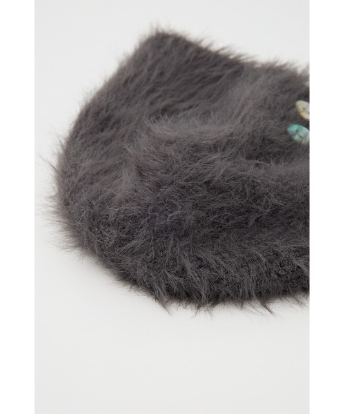 LAGUA GEM(ラグアジェム)の「SHELL LIKE BUTTON ビーニー(ニットキャップ/ビーニー・レディース・ブラック/チャコールグレー・FREE)」の11枚目の写真