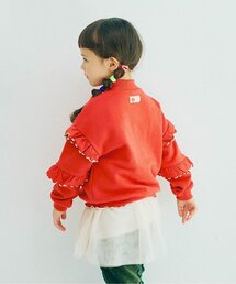 p.premier | 【ジュニア対応】裏起毛フリルトレーナ―(スウェット)