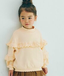 p.premier | 【ジュニア対応】裏起毛フリルトレーナ―(スウェット)