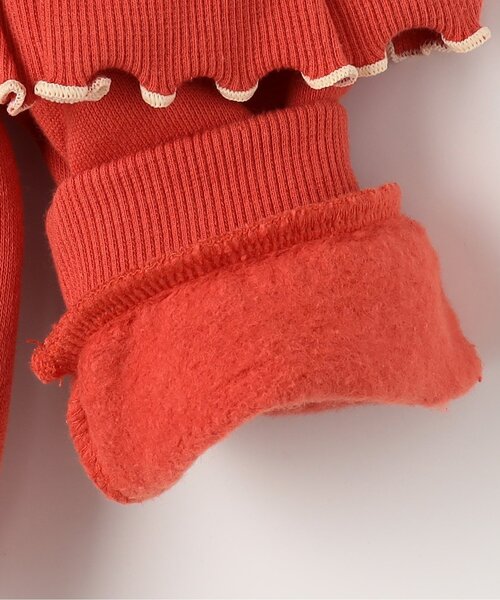 p.premier（ピードットプルミエ）の「【ジュニア対応】裏起毛フリルトレーナ―（スウェット・キッズ・ピンク/レッド/クリーム・80/90/100/110/120/130/140）」の15枚目の写真