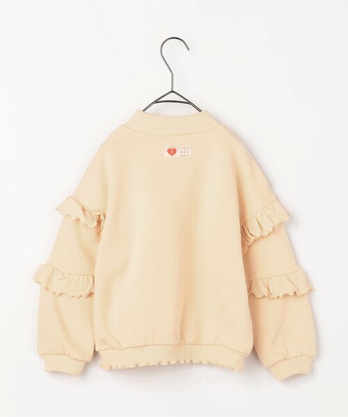 p.premier（ピードットプルミエ）の「【ジュニア対応】裏起毛フリルトレーナ―（スウェット・キッズ・ピンク/レッド/クリーム・80/90/100/110/120/130/140）」の18枚目の写真