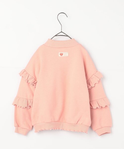 p.premier（ピードットプルミエ）の「【ジュニア対応】裏起毛フリルトレーナ―（スウェット・キッズ・ピンク/レッド/クリーム・80/90/100/110/120/130/140）」の19枚目の写真