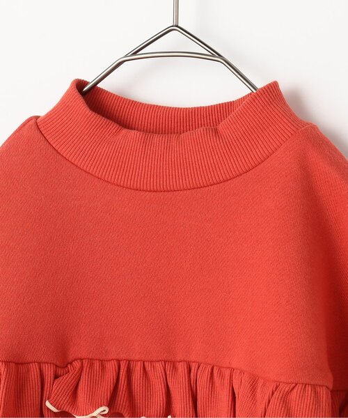 p.premier（ピードットプルミエ）の「【ジュニア対応】裏起毛フリルトレーナ―（スウェット・キッズ・ピンク/レッド/クリーム・80/90/100/110/120/130/140）」の21枚目の写真