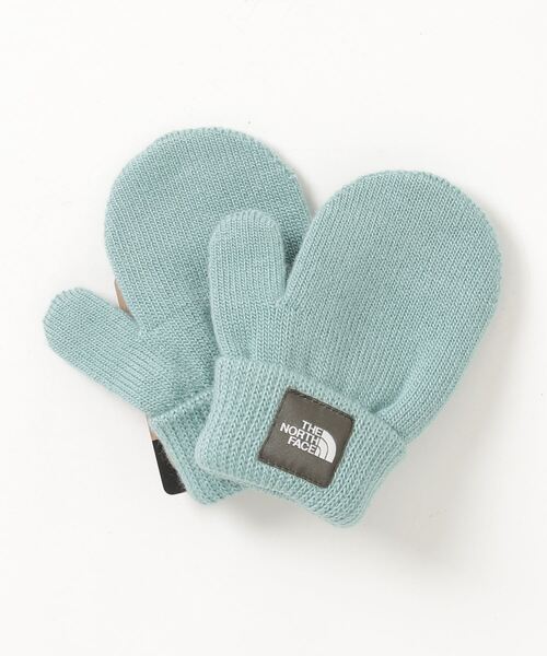 THE NORTH FACE(ザノースフェイス)の「ザ ノース フェイス THE NORTH FACE Baby Knit Mittベビー ニットミット(手袋・キッズ・コーラル/ブルー・フリ-)」の2枚目の写真