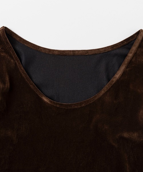 AJUGA.（アジュガ）の「ベロアロングスリーブカットソー（Tシャツ/カットソー・レディース・ブラック/ホワイト/ブラウン・FREE）」の10枚目の写真