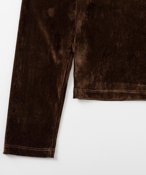 AJUGA.（アジュガ）の「ベロアロングスリーブカットソー（Tシャツ/カットソー・レディース・ブラック/ホワイト/ブラウン・FREE）」の11枚目の写真